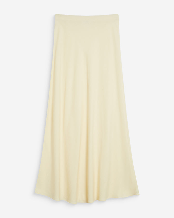 Falda larga tiro alto jaune Winda