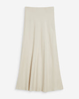 High-waisted flared long skirt sable Winda