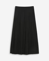 Flowing pleated long skirt noir Walina