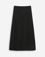 Flowing pleated long skirt noir Walina