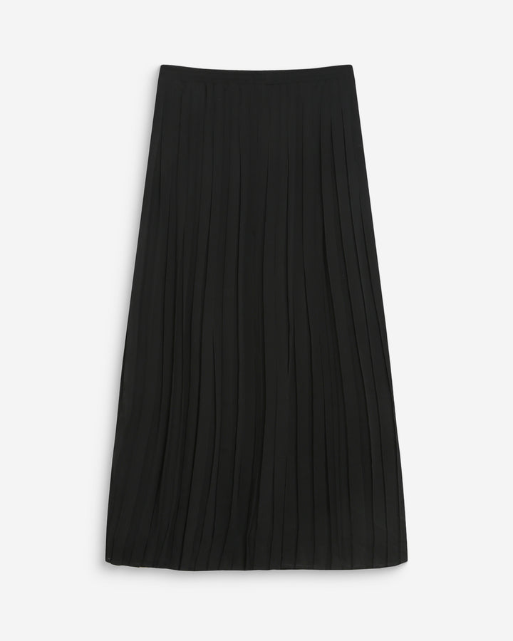Flowing pleated long skirt noir Walina