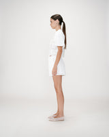 Short de algodón bordado white Wyler