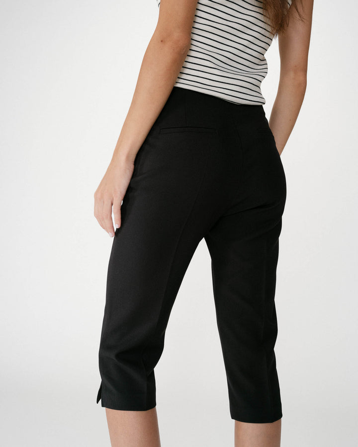 Pantalón capri ajustado 7/8 noir Where
