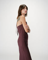 Mono recto escote cuadrado chocolat Wish