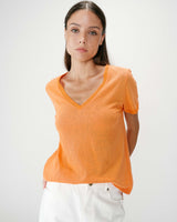 Top escote en V con encaje orange Willem