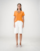 Top escote en V con encaje orange Willem