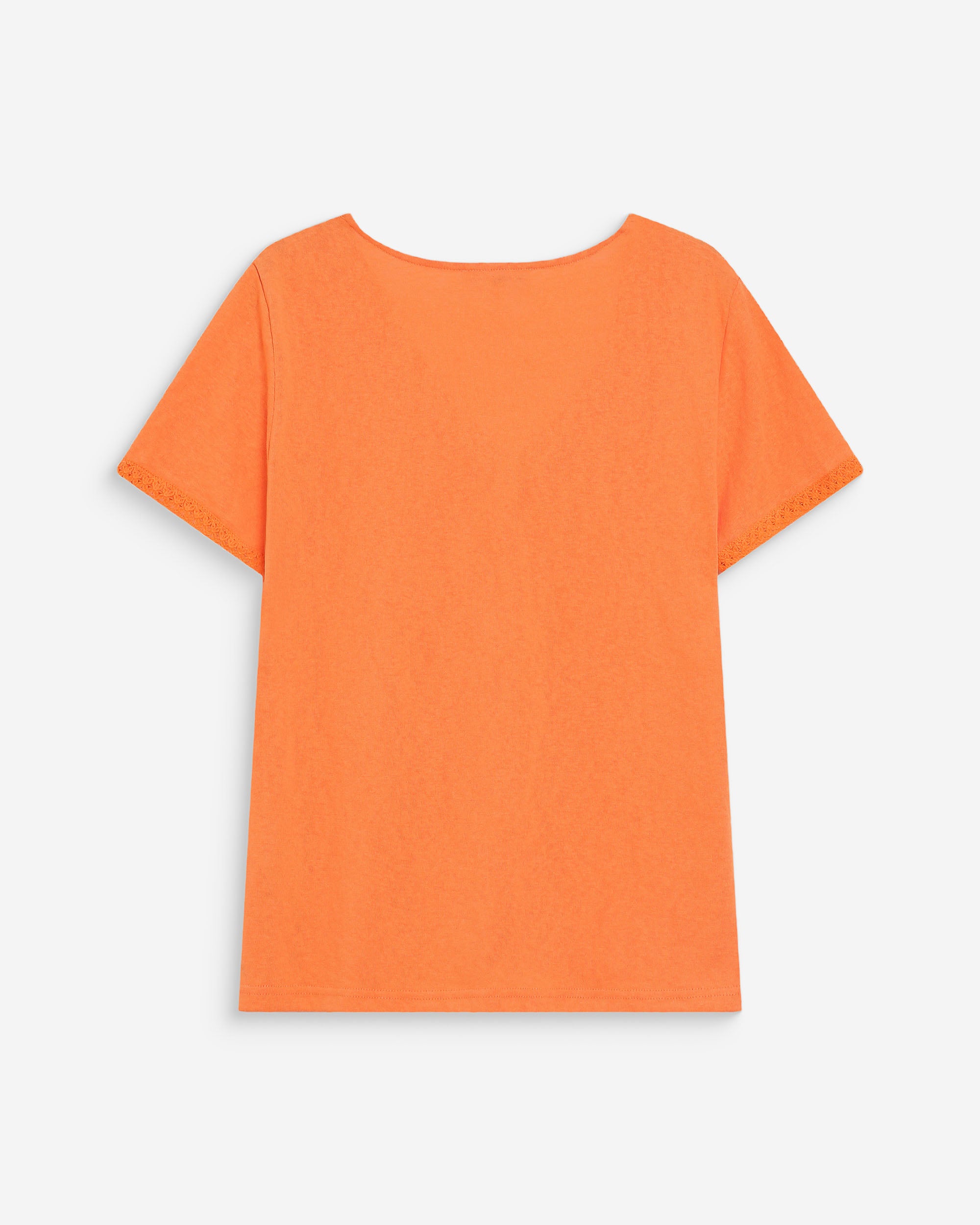 Top escote en V con encaje orange Willem