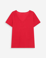 Top escote en V con encaje rouge Willem