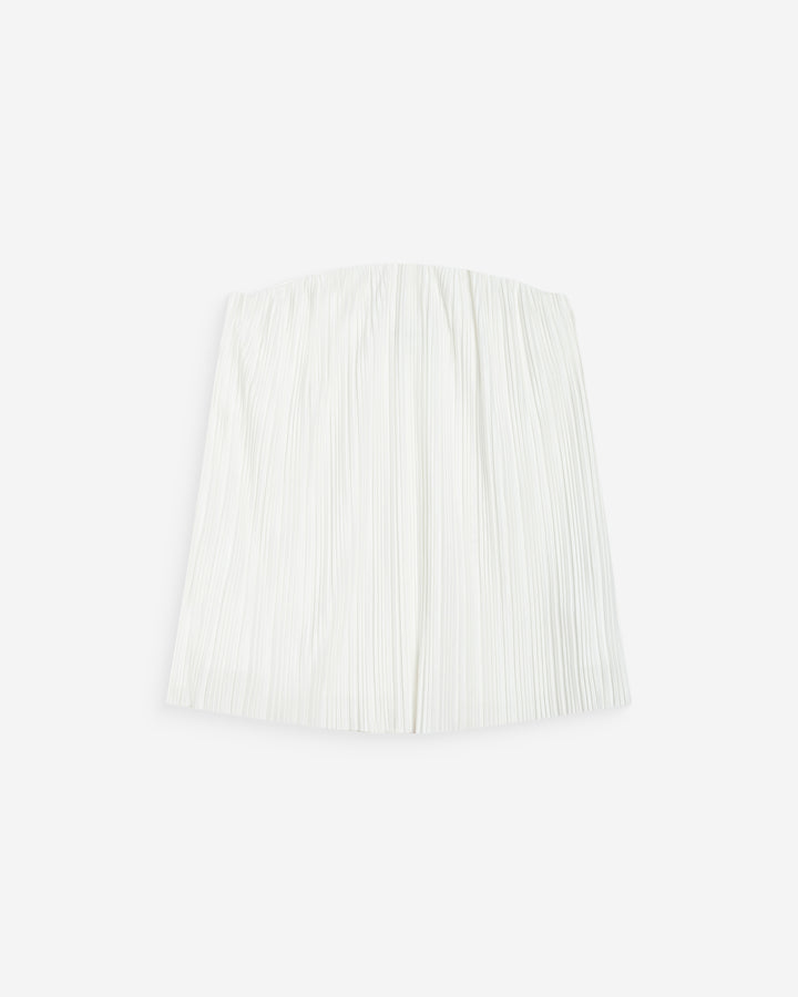 Top bustier plissé aérien ivoire West