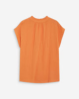 Camisa de gasa de algodón manga corta orange Wesra
