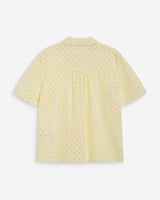 Camisa de encaje manga corta jaune Waverine