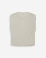 Top de lurex sin mangas cuello redondo silver Winny