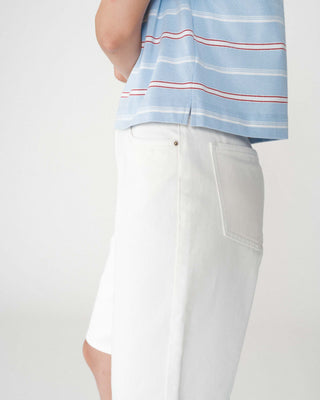 Oversized striped cotton short sleeve T-shirt ciel Welson