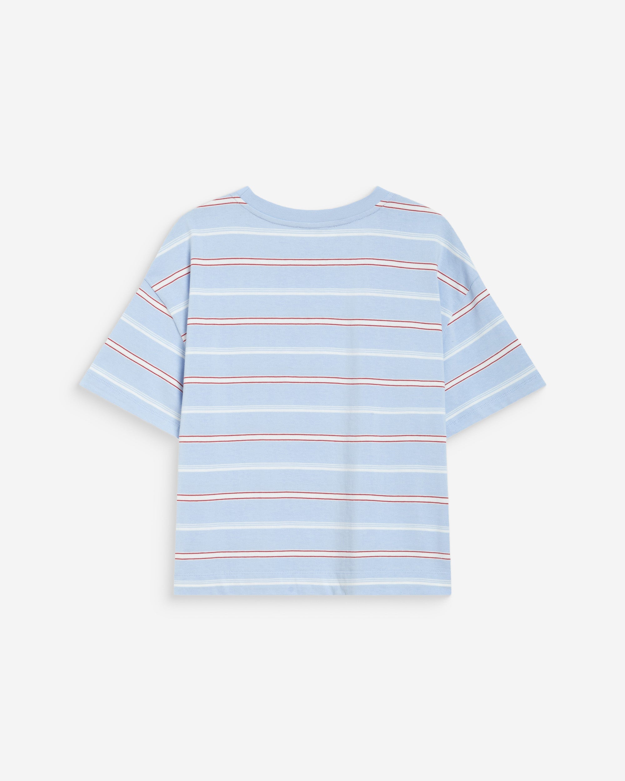 Oversized striped cotton short sleeve T-shirt ciel Welson