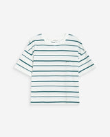 Oversized striped cotton short sleeve T-shirt ivoire Welson