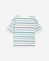 Oversized striped cotton short sleeve T-shirt ivoire Welson