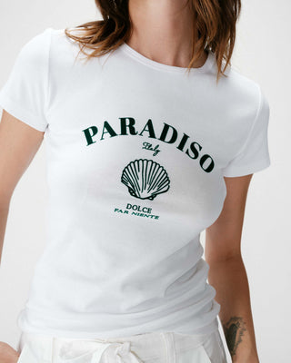 Camiseta ajustada con mensaje emeraude Wrenley