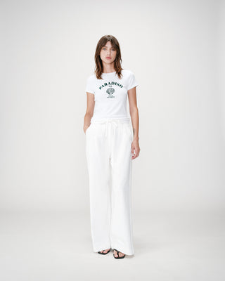 Camiseta ajustada con mensaje emeraude Wrenley
