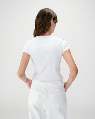 Camiseta ajustada con mensaje emeraude Wrenley