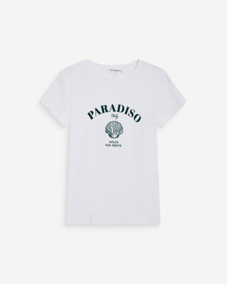Camiseta ajustada con mensaje emeraude Wrenley
