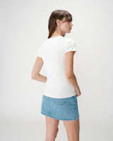 Camiseta ajustada con mensaje fuchsia Wrenley