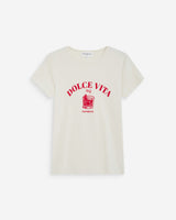Camiseta ajustada con mensaje fuchsia Wrenley