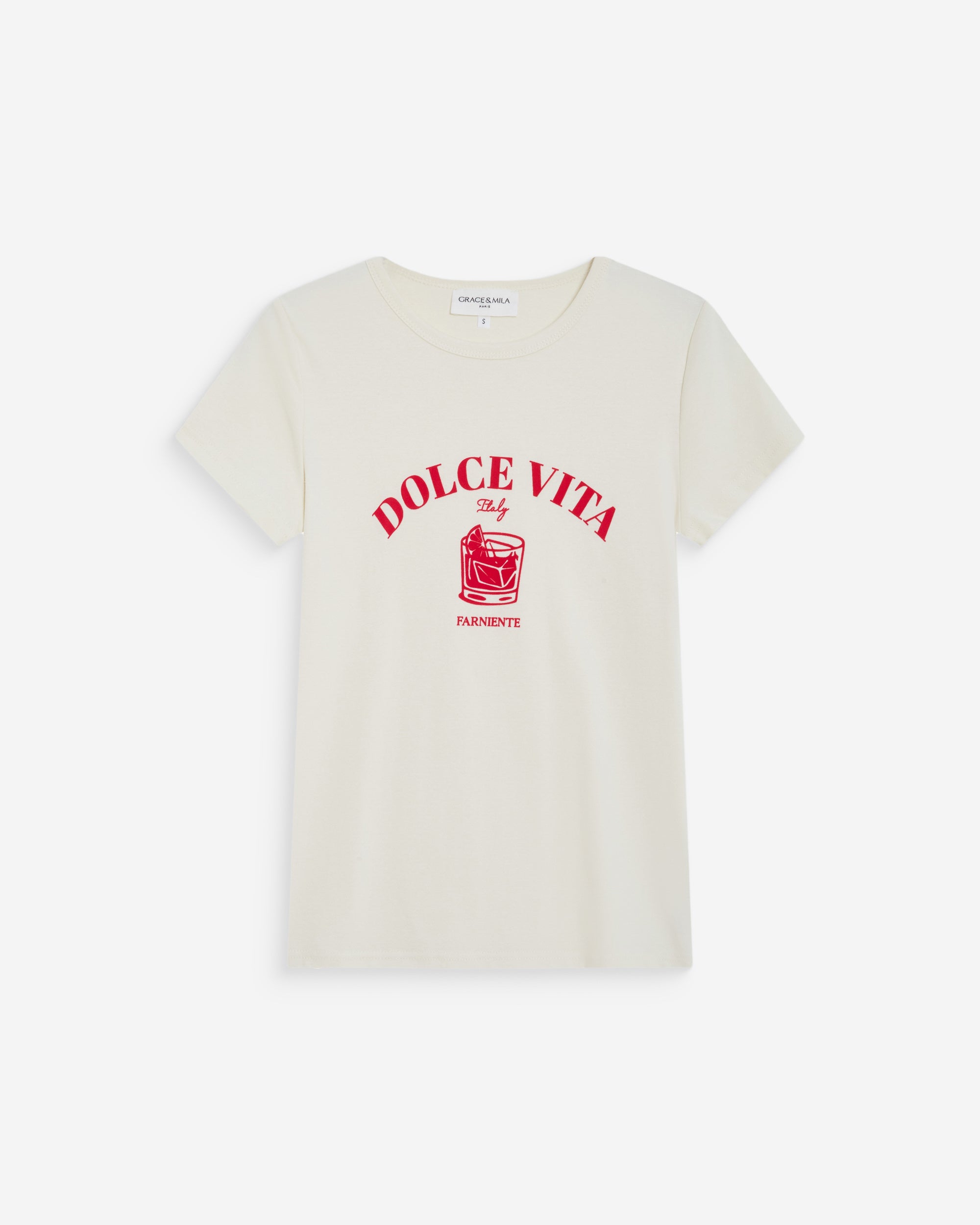 Camiseta ajustada con mensaje fuchsia Wrenley