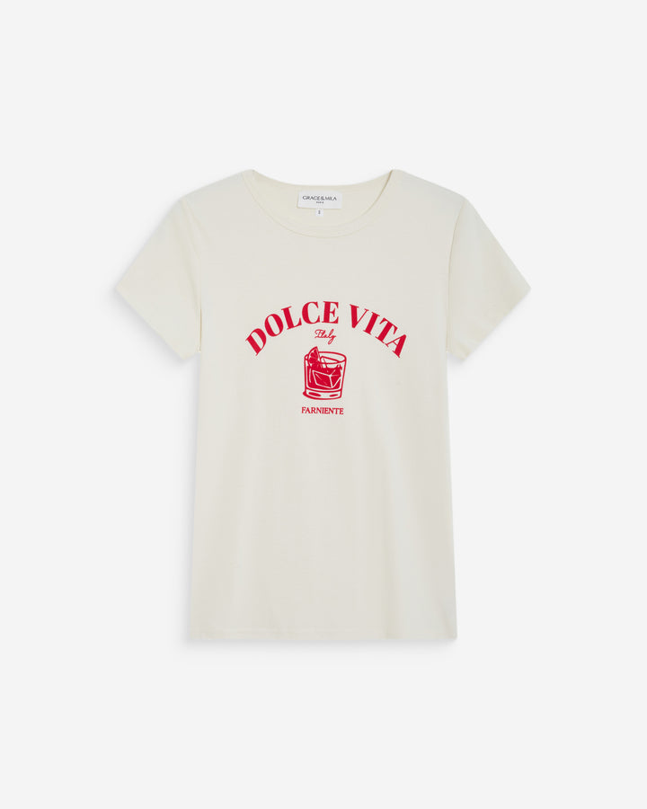 Camiseta ajustada con mensaje fuchsia Wrenley
