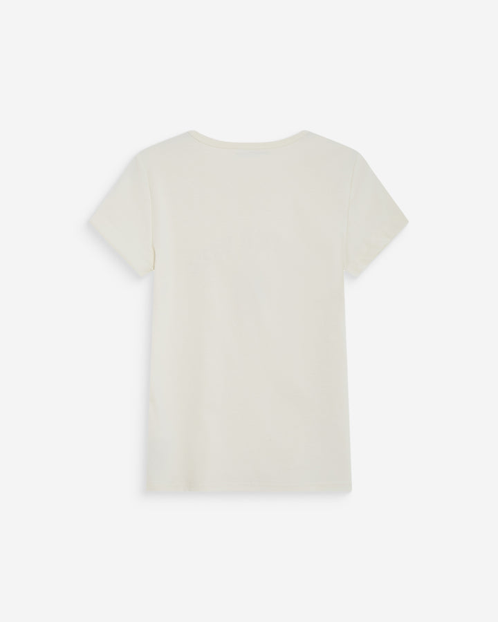 Camiseta ajustada con mensaje fuchsia Wrenley