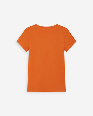 Camiseta ajustada con mensaje orange Wrenley