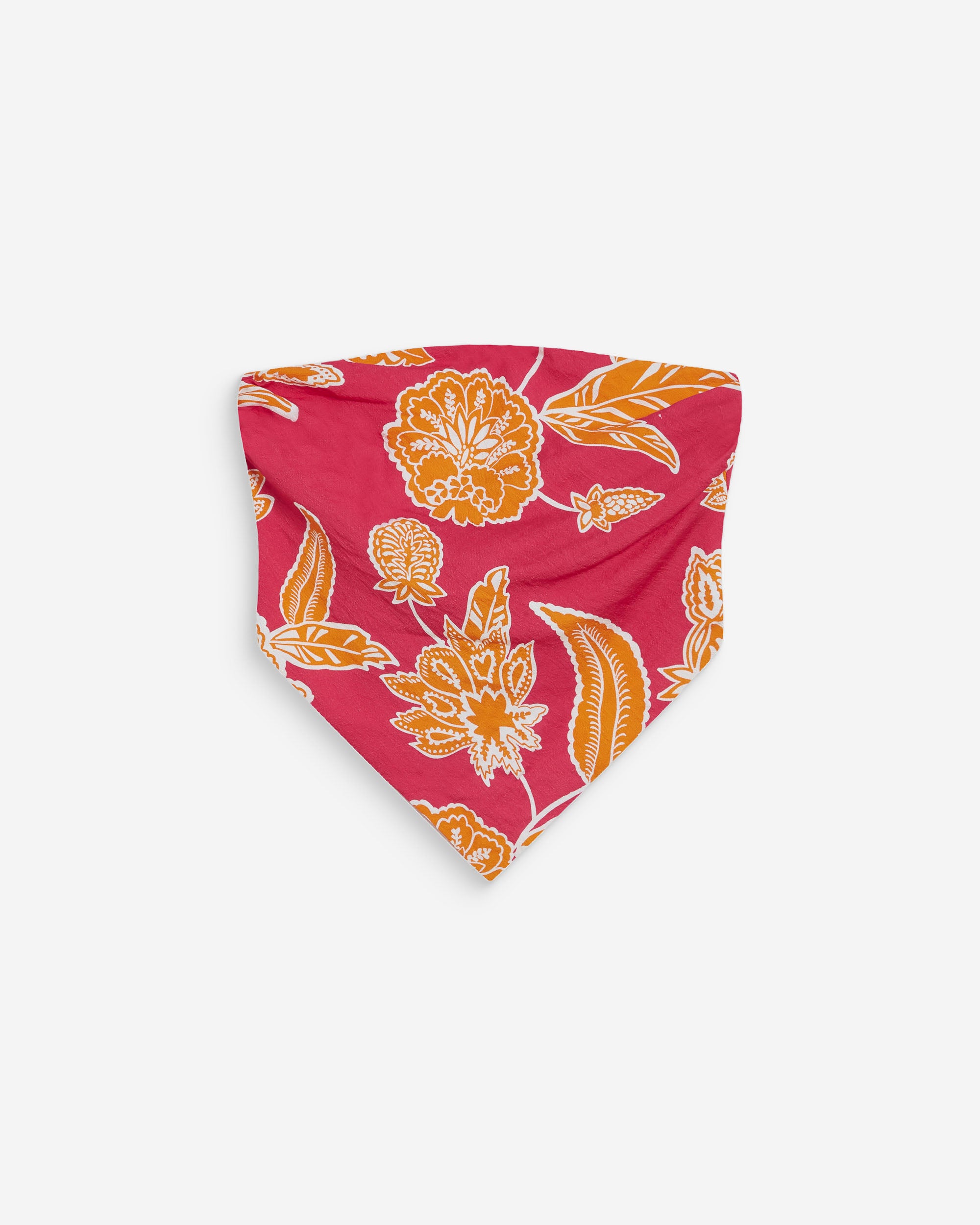 Floral bandeau top with tie-back fuchsia Willara
