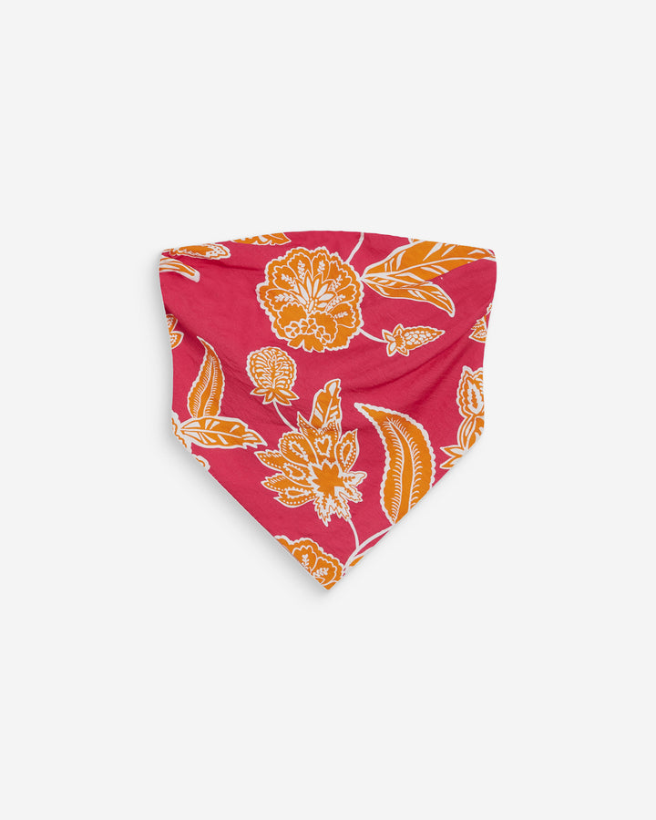 Floral bandeau top with tie-back fuchsia Willara