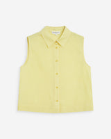 Camisa sin mangas de algodón de cuadros jaune Windell