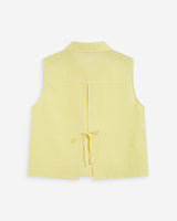 Camisa sin mangas de algodón de cuadros jaune Windell