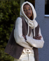 Veste en faux shearling anthracite Sinatra