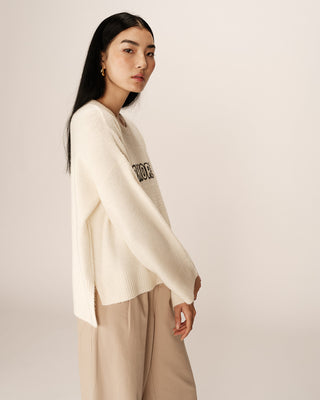 SWEATER ECRU TOP